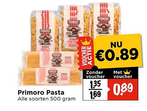 Primoro Pasta Alle soorten 500 gram