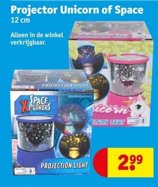 Projector Unicorn of Space 12 cm