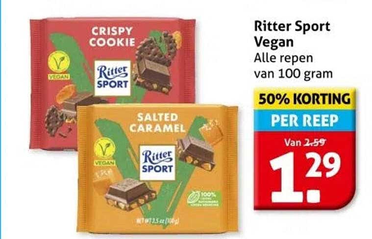 Ritter Sport Vegan Alle repen van 100 gram