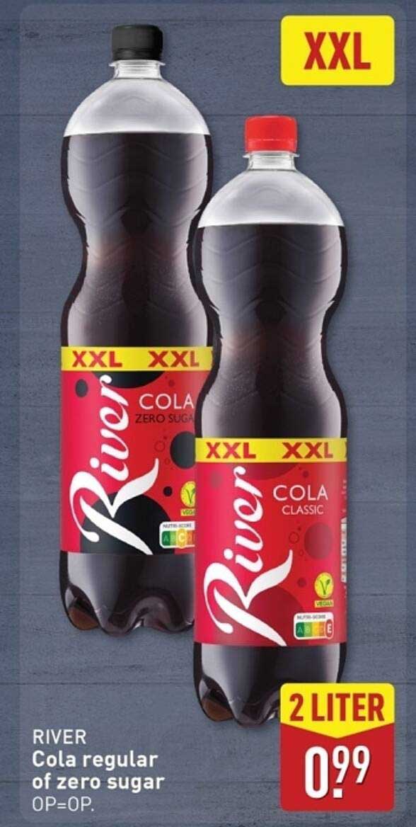 RIVER Cola regular of zero sugar