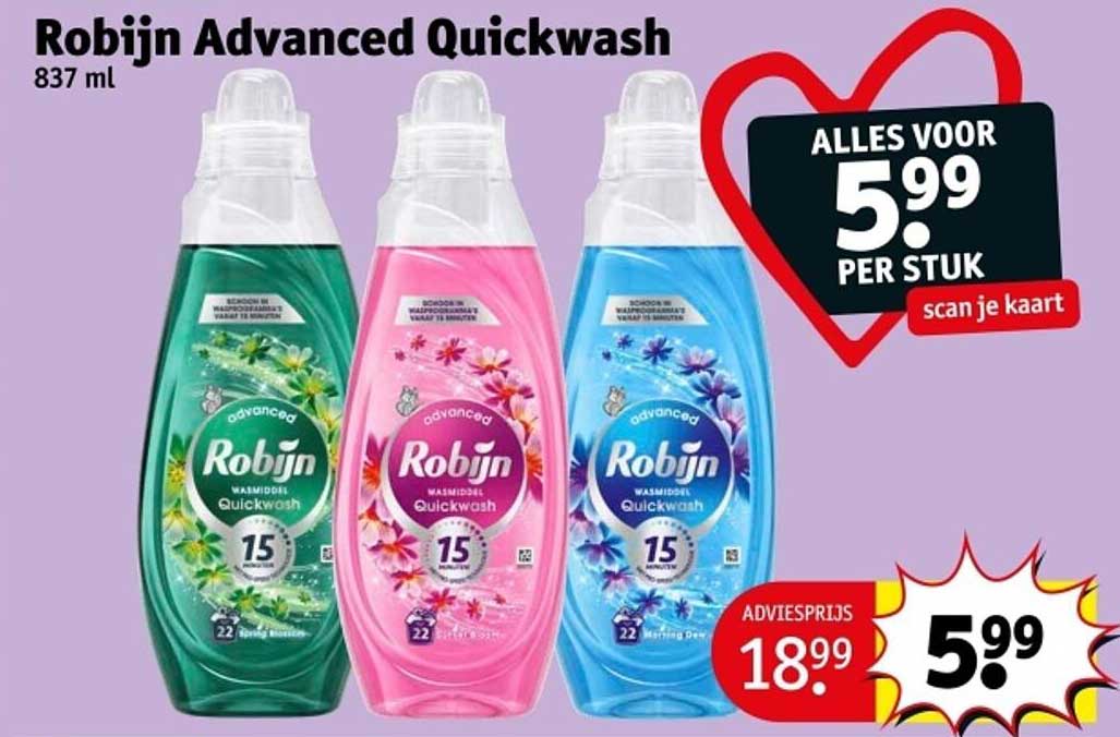 Robijn Advanced Quickwash 837 ml