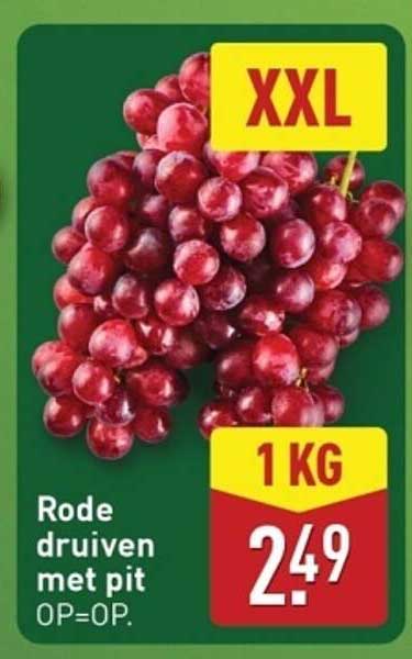 Rode druiven met pit
