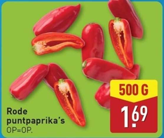 Rode puntpaprika's