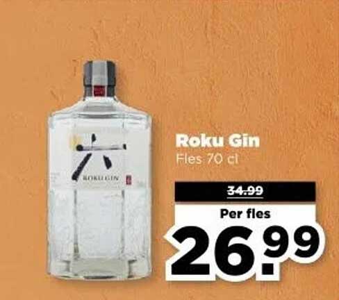 Roku Gin Fles 70 cl