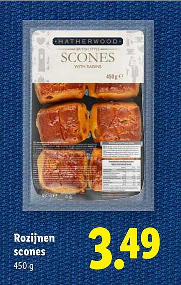 Rozijnen scones