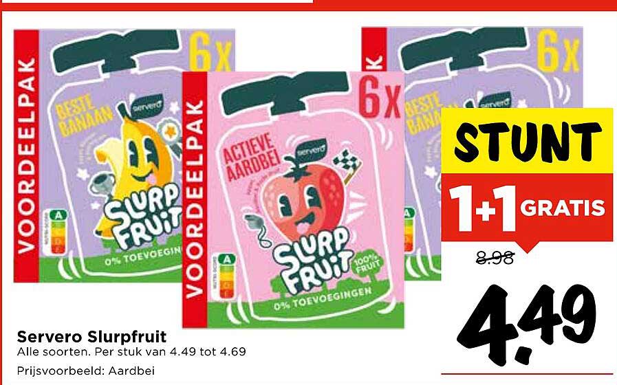 Servero Slurpfruit 1+1 GRATIS