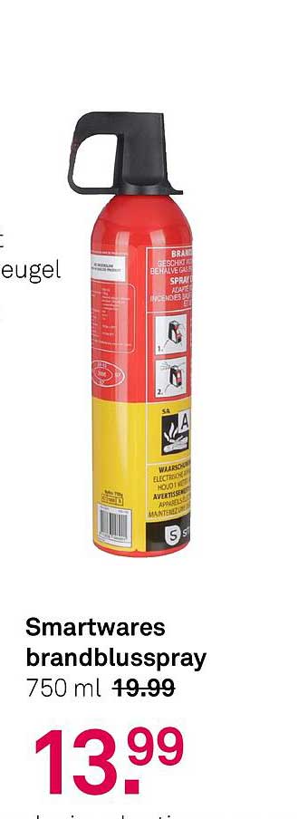 Smartwares brandblussppray 750 ml
