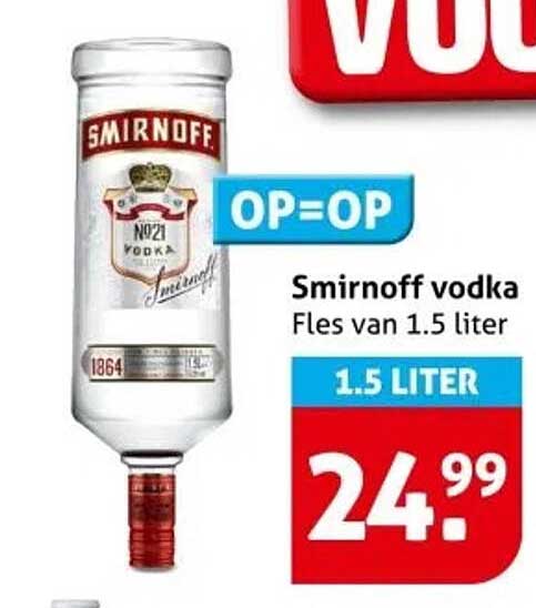 Smirnoff vodka Fles van 1.5 liter