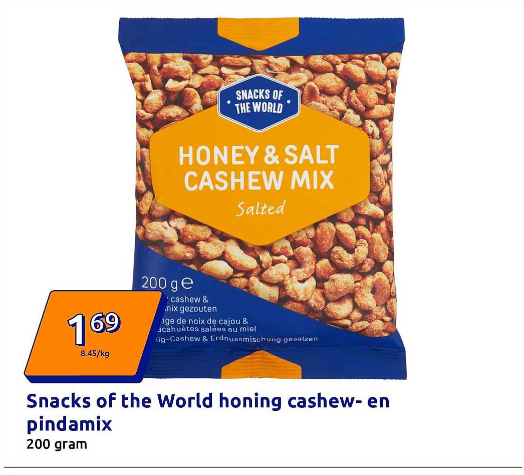 Snacks of the World honing cashew- en pindamix