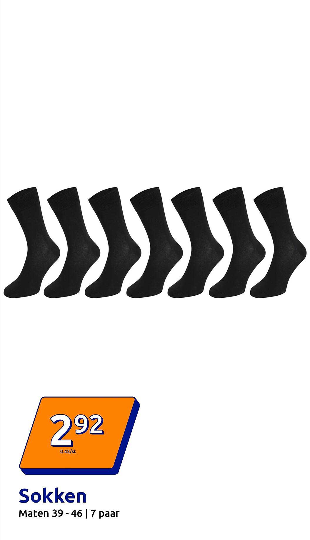 Sokken Maten 39 - 46 | 7 paar
