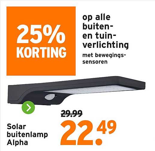 Solar buitenlamp Alpha