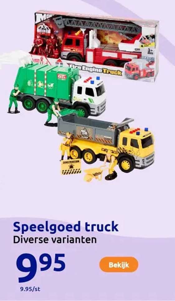 Speelgoed truck Diverse varianten