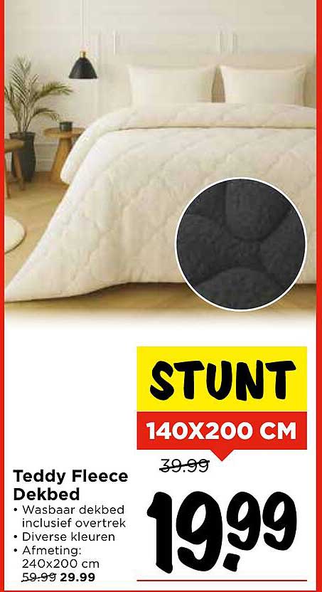 Teddy Fleece Dekbed
