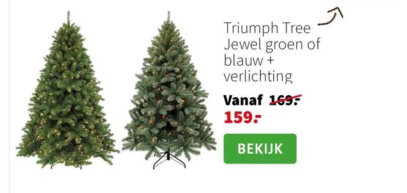 Triumph Tree Jewel groen of blauw + verlichting