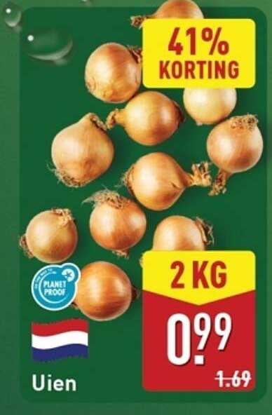 Uien 2 KG - 41% Korting