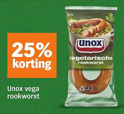 Unox vega rookworst