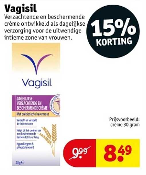 Vagisil Dagelijkse Verzachtende en Beschermende Crème 30 gram