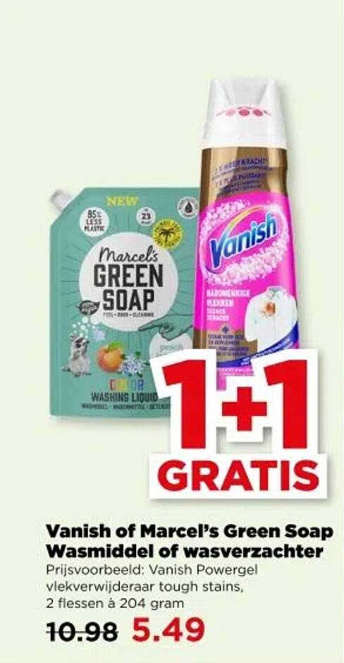 Vanish of Marcel’s Green Soap Wasmiddel of wasverzachter