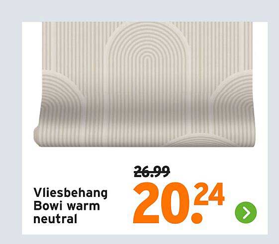Vliesbehang Bowi warm neutral