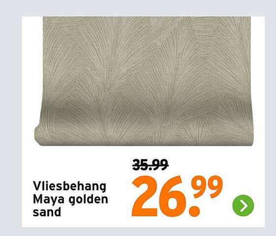 Vliesbehang Maya golden sand