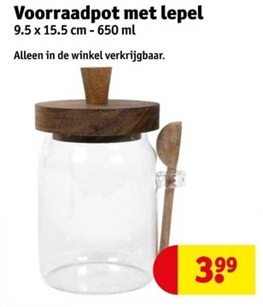 Voorraadpot met lepel