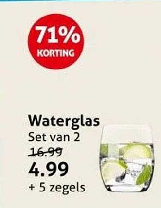 Waterglas Set van 2
