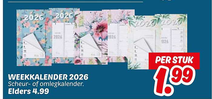 WEEKKALENDER 2026