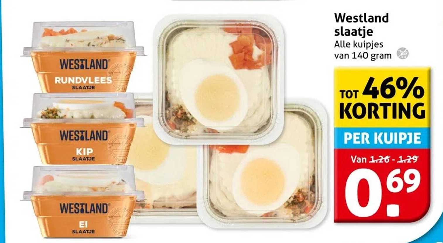 Westland slaatje Alle kuipjes van 140 gram