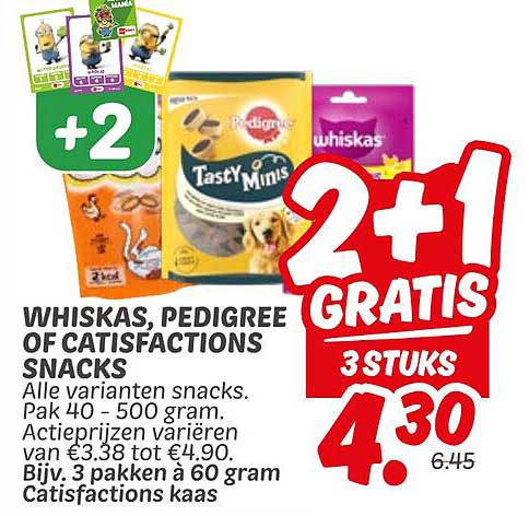 WHISKAS, PEDIGREE OF CATSIFICATIONS SNACKS