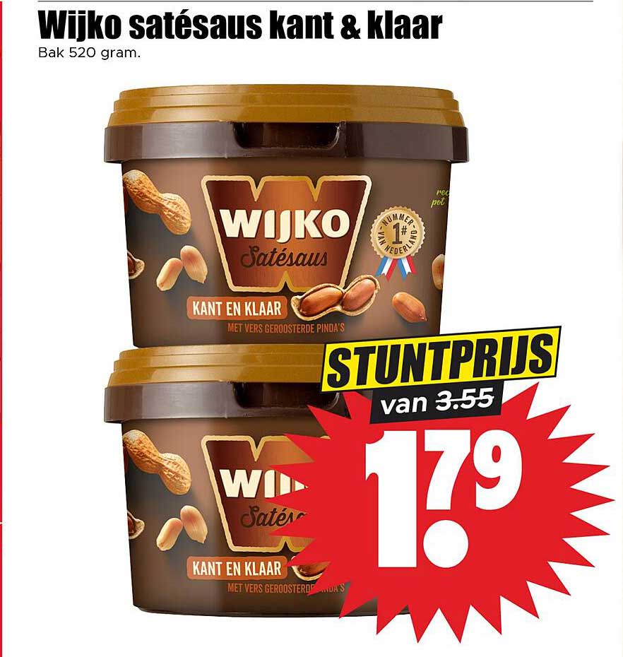 Wijko satésaus kant & klaar