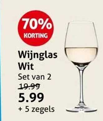 Wijnglas Wit Set van 2