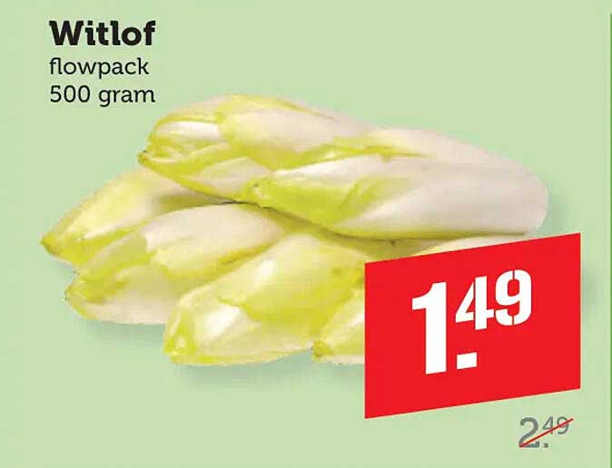 Witlof flowpack 500 gram