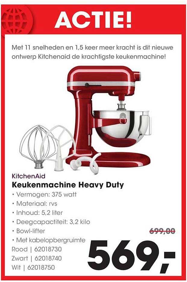 Alle Kitchen Aid keukenmachines Type 5K4SSEWH aanbieding bij Makro Alle Kitchen Aid keukenmachines Type 5K4SSEWH aanbieding bij Makro