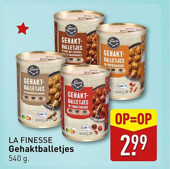 LA FINESSE Gehakballetjes