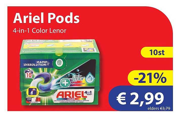 Ariel Pods 4-in-1 Color Lenor