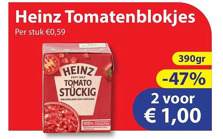 Heinz Tomatenblokjes