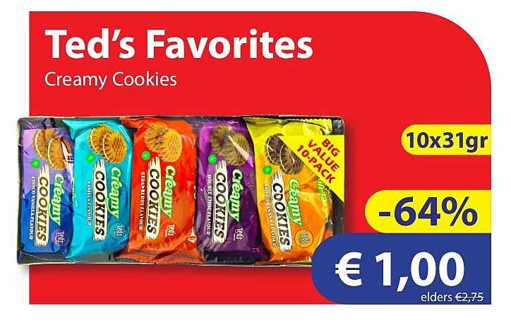 Ted’s Favorites Creamy Cookies