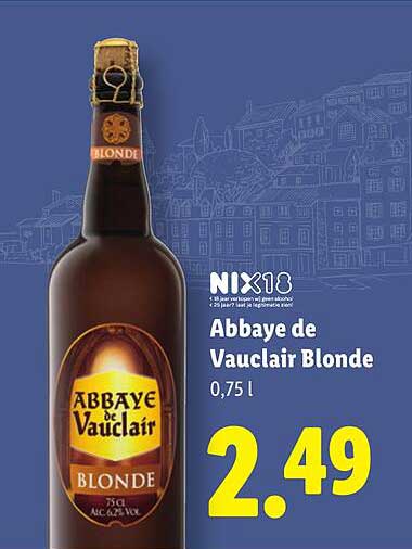 Abbaye de Vauclair Blonde 0,75 l