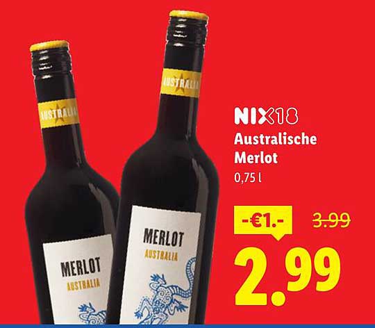 Australische Merlot 0,75 l