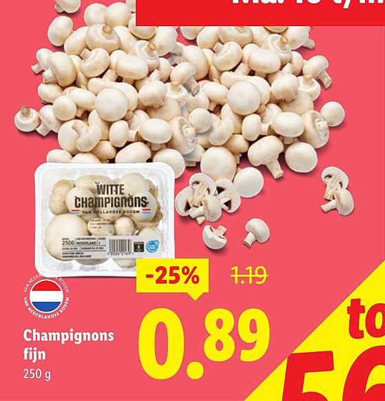 Champignons fijn