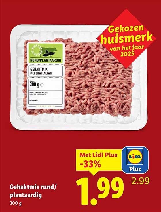 Gehaktmix rund/plantaardig