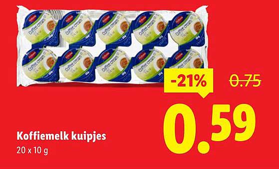 Koffiemelk kuipjes