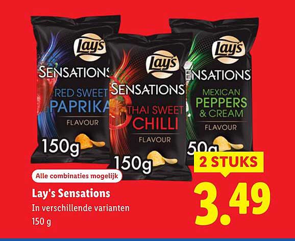 Lay's Sensations in verschillende varianten 150 g