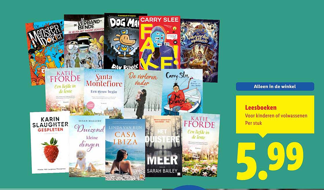 Leesboeken Voor kinderen of volwassenen Per stuk
