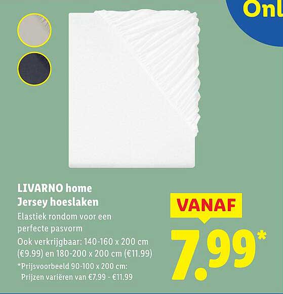 LIVARNO home Jersey hoeslaken