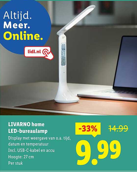 LIVARNO home LED-bureau lamp