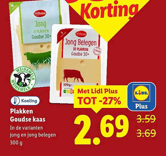 Plakken Goudse kaas