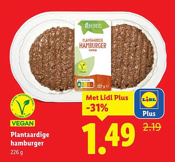 Plantaardige hamburger