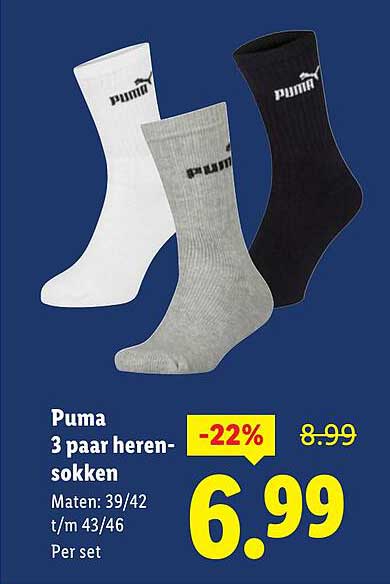 Puma 3 paar heren-sokken