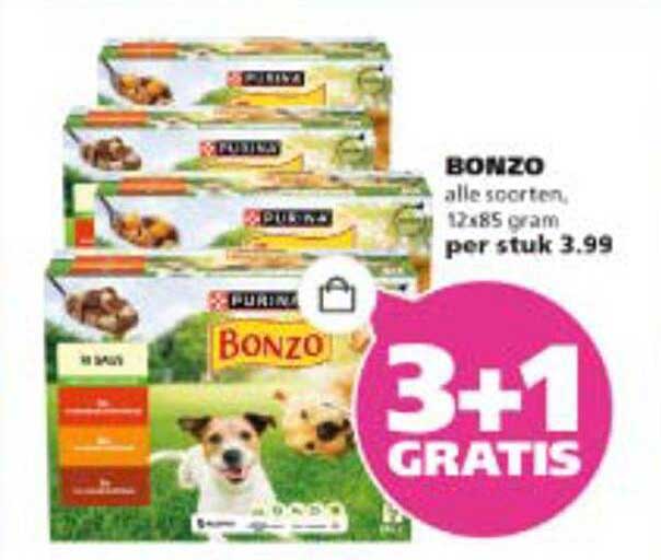 BONZO alle soorten, 12x85 gram per stuk 3.99